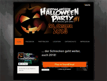 Tablet Screenshot of halloweenparty-leipzig.de